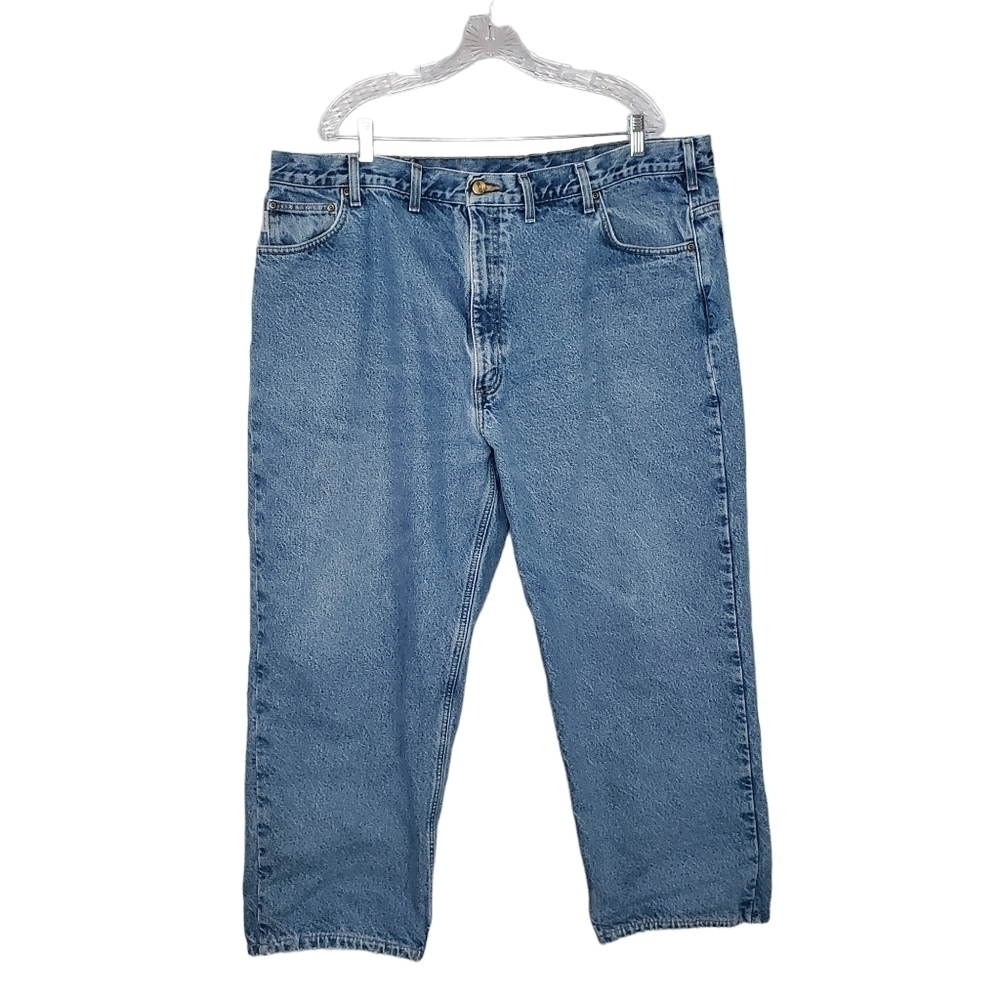 Carhartt Men's Relaxed Fit Jeans, Straight Leg Flannel Lined 46 x 30 - Picture 3 of 9